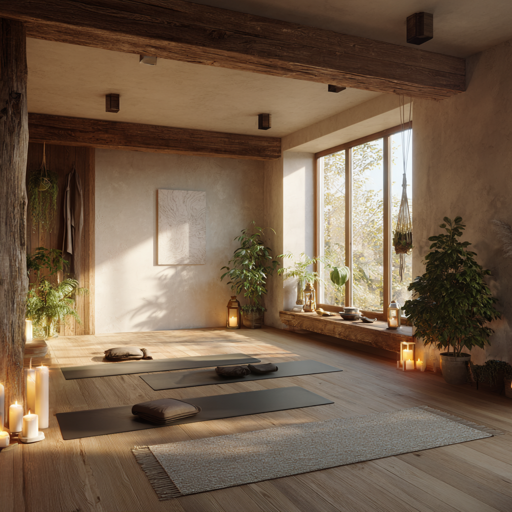 Жінка медитує в позі лотоса